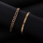 Artificial Golden Glow Butterfly & Star Bracelet Set 5pcs