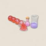 Princess Doll Glitter Slime Tube with Cute Figurine Topper