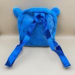 Soft Blue Cartoon Bag with Ears and Pink Inner Lining