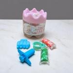 Bear Crown Play Dough Set – Mini Modeling Clay Kit with Molds