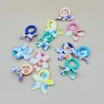 Cute Flower and Bow Elastic hair Ties Set of 12pcs