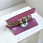 مشبك شعر بنمط النقاط بلمسة لامعة وقبضة فضية