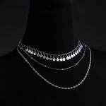 قلادة بعدة طبقات بتعليقة على شكل زهرة البرسيم للحظ