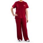 طقم ملابس منزلية بنقشة مضلعة تطريز على الصدر وقصة مريحة راحة وأناقة في كل لحظة