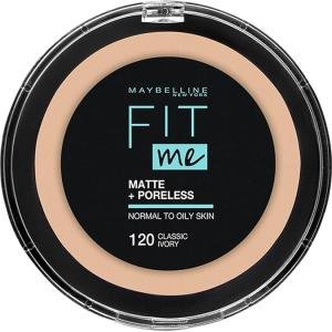 Maybelline Fit Me Matte + Poreless Pressed Face Powder Makeup & Setting Powder, Classic Ivory