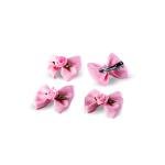 Girl's Elegant Bow Hair Clip with Rose Embellishment