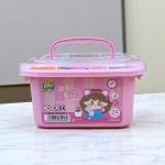 Cute Cartoon Girl Play Dough Set – 24 Color Soft Modeling Clay Kit for Kids