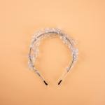 توكة الرأس أنيقة قطرات الندى بسلك وخرز شفاف