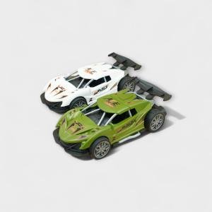 مجموعة سيارات ألعاب سبورت ثنائية اللون مع جناح خلفي