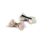 مشبك الشعر المزخرف بالكريستال بنقشة المربعات