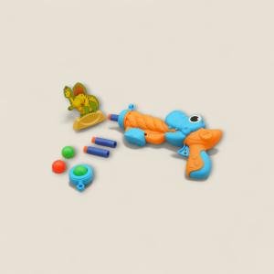 طقم مسدس دارت فوم بشكل ديناصور مغامرات حماسية للأطفال