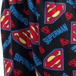 Men’s Superman Logo Print Lounge Pajama Pants  All-Over Comic Design