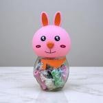 Bunny Play Dough Set – Animal Head Jar with Colorful Clay & Molds