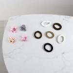 Happy Bear Kids Hair Accessories Set – Cartoon & Neutral Color Elastics Pack