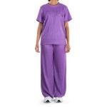 طقم ملابس منزلية مضلع بلمعة أنيقة وملاءمة مريحة