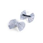 Girl's Glitter Sheer Sparkling Mesh Bow Hair Clip