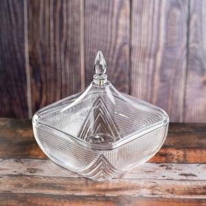 برطمان حلوى زجاجي فاخر بغطاء - صغير