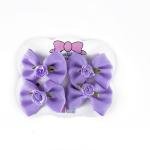 Girl's Elegant Bow Hair Clip with Rose Embellishment