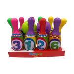 Colorful Kids Bowling Set – 10 Pins with 2 Balls