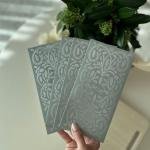 Luxury Pine Embossed Envelope – Forest Green Elegance