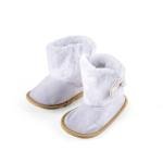 White little girls warm snow boots