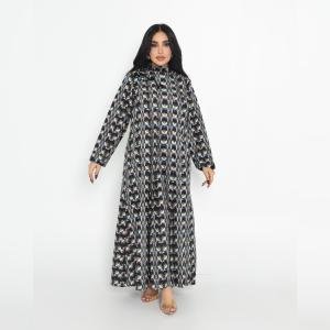 عباية استقبال من تافيتا إيطالي مطرز بتفاصيل فاخرة