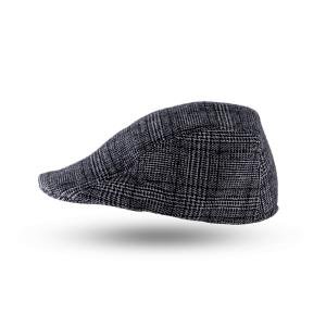 قبعة نيوزبوي آيفي الكلاسيكية من مزيج الصوف بنمط متعرج من التويد