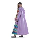Women's Colorfull Multi Patterned Warm Bisht 