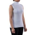 توب كنزة برقبة عالية بلا أكمام – قصة مضلعة أنيقة