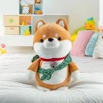 Shiba Inu Plush Toy with Bell Scarf 45cm