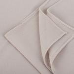 Cotton and Polyester Scarf with Fine Stitch Edges - Light Cream