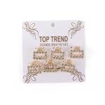 Sparkling Square Crystal Hair Claw Clip Set