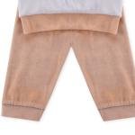 Kids Born to Be Cute Statement Sweatshirt Set with Patch Details