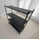 Modern  Metal 4-Tier Rolling Storage Shelf