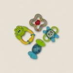 4-Piece Animal Rattle Set
