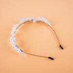 توكة رأس يدوية الصنع من اللؤلؤ والكريستال إكسسوار شعر للسهرات والزفاف