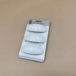 مشابك شعر بيضاوية لامعة سوداء