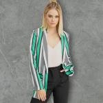 Verde Stripe Tailored Blazer Jacket