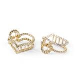 Mini Heart-Shaped Hair Claw Clip Set