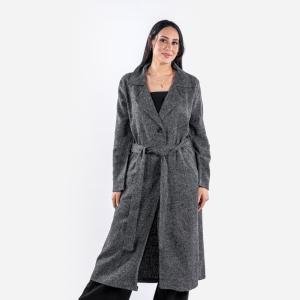 Classic long coat with belt