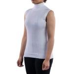 توب كنزة برقبة عالية بلا أكمام – قصة مضلعة أنيقة