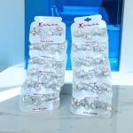 Mini Claw Hair Clips Set – 12-Pack Transparent Acrylic Jaw Clips on Card