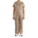 طقم ملابس منزلية مضلع بلمعة أنيقة وملاءمة مريحة