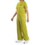 طقم ملابس منزلية مضلع بلمعة أنيقة وملاءمة مريحة