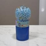 Slime Putty with Airplane Toy and Floating Beads in Clear Ball Container