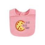 Baby Cotton Bib and Sock Set, Girl Pizza Taco