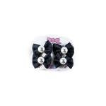 Girl's Elegant Ribben Bow Hair Clip with Pearl Center