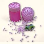 Slime Putty with Airplane Toy and Floating Beads in Clear Ball Container