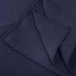 شيلة من القطن والبوليستر بحواف مخيطة بدقة - أزرق فحمي