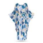 Tropical Breeze Pleated Kaftan Dress